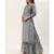 Women Light Grey Sequence & Lace Work Sharara Suit