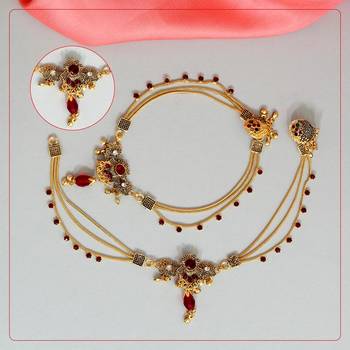 Maroon anklets 1