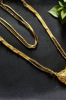 Designer Hand Crafted Temple Mangalsutra Gold Plated Long mangalsutra Necklace
