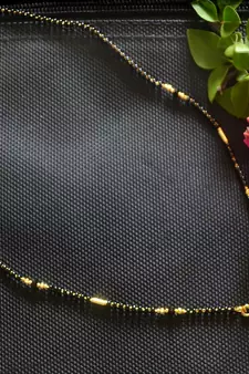 Designer hand crafted temple mangalsutra gold plated mangalsutra necklace
