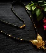 Designer hand crafted temple mangalsutra gold plated mangalsutra necklace