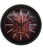 Theatre Play Designer Round Analog Black Wall Clock
