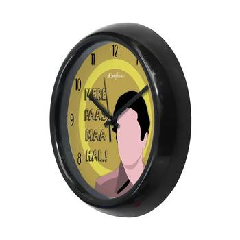 Mere Paas Maa Hai!Designer Round Analog Black Wall Clock 5
