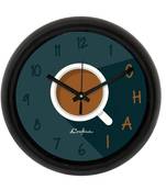 Chai LoverDesigner Round Analog Black Wall Clock