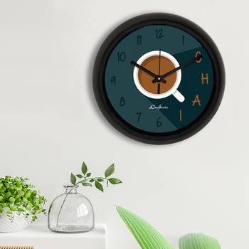 Chai LoverDesigner Round Analog Black Wall Clock 3
