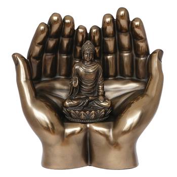Lord Buddha Cold Cast Bronze Resin Decorative Figurine 3