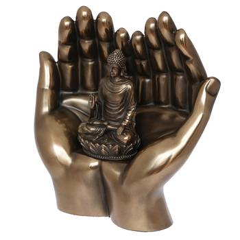 Lord Buddha Cold Cast Bronze Resin Decorative Figurine 5