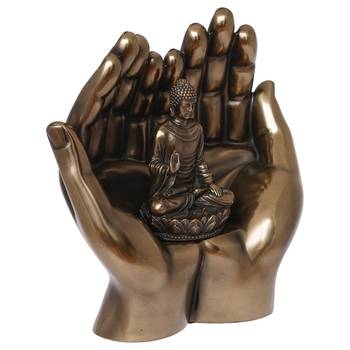 Lord Buddha Cold Cast Bronze Resin Decorative Figurine 6