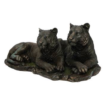 Tiger and Tigress Cold Cast Bronze Resin Decorative Figurine 5