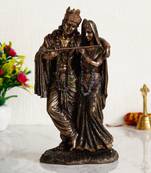 Radha Krishna Cold Cast Bronze Resin Decorative Figurine