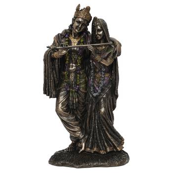 Radha Krishna Cold Cast Bronze Resin Decorative Figurine 3