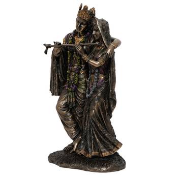 Radha Krishna Cold Cast Bronze Resin Decorative Figurine 5