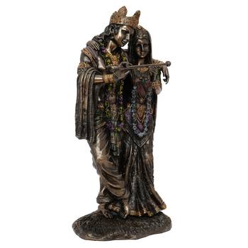 Radha Krishna Cold Cast Bronze Resin Decorative Figurine 6