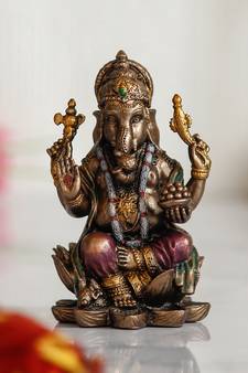Lord Ganesha Cold Cast Bronze Resin Decorative Figurine