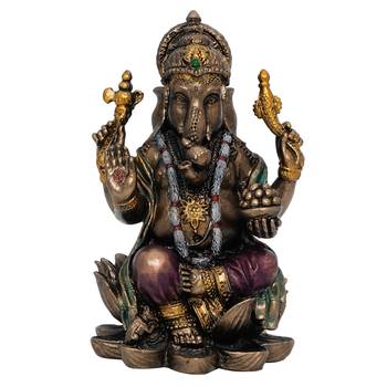 e craft india handcrafted ganesha figurine - bronze resin, brown, 50  20 cm 3