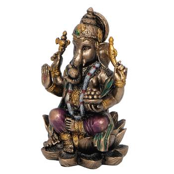 e craft india handcrafted ganesha figurine - bronze resin, brown, 50  20 cm 6