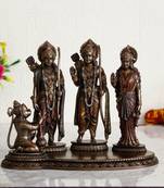 Ram Laxman Sita and Hanuman Cold Cast Bronze Resin Decorative Figurine