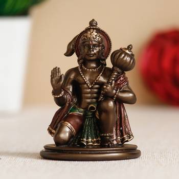 Lord Hanuman Cold Cast Bronze Resin Decorative Figurine 1