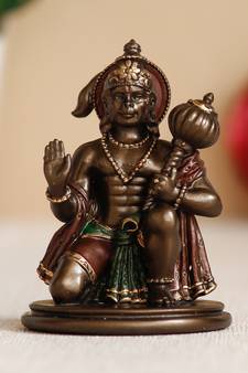 Lord Hanuman Cold Cast Bronze Resin Decorative Figurine