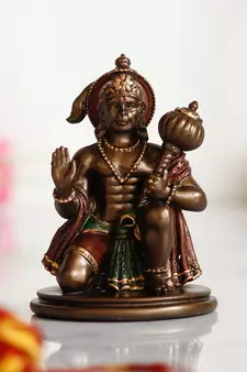 Lord Hanuman Cold Cast Bronze Resin Decorative Figurine
