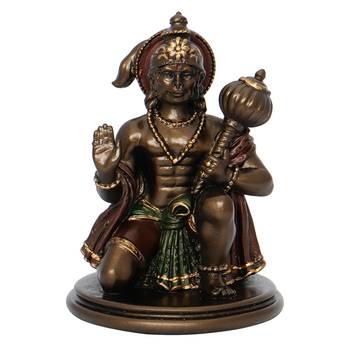 Lord Hanuman Cold Cast Bronze Resin Decorative Figurine 3