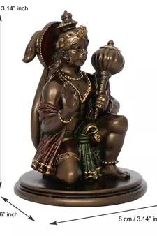 Lord Hanuman Cold Cast Bronze Resin Decorative Figurine