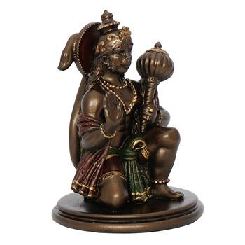 Lord Hanuman Cold Cast Bronze Resin Decorative Figurine 6