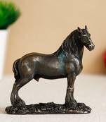 Premium Carved Horse Cold Cast Bronze Resin Decorative Figurine