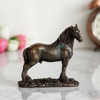 Premium Carved Horse Cold Cast Bronze Resin Decorative Figurine 2