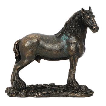 Premium Carved Horse Cold Cast Bronze Resin Decorative Figurine 3