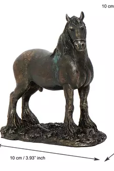 Premium Carved Horse Cold Cast Bronze Resin Decorative Figurine