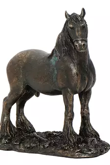 Premium Carved Horse Cold Cast Bronze Resin Decorative Figurine