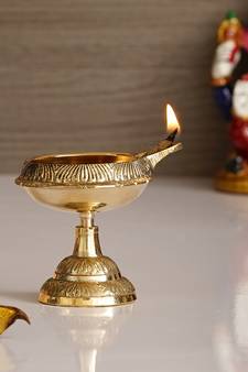 Designer Brass Diya