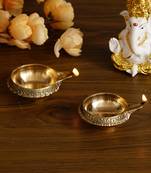 Set of  Auspicious Handcrafted Brass Diya