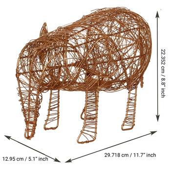 Elephant Shape Decorative Handcrafted Metal Mesh Tea Light Holder 4