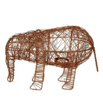 Elephant Shape Decorative Handcrafted Metal Mesh Tea Light Holder 5