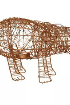 Elephant Shape Decorative Handcrafted Metal Mesh Tea Light Holder
