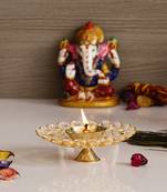 Bowl Shape Crystal Tea Light Holder  Small