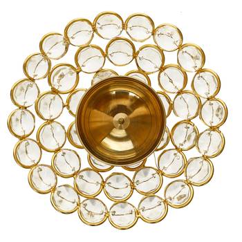 Bowl Shape Crystal Tea Light Holder  Small 6