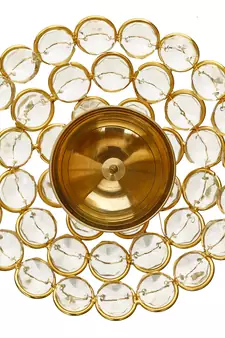 Bowl Shape Crystal Tea Light Holder  Small