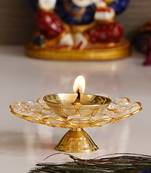 Bowl Shape Crystal Tea Light Holder  Large