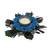 Mor Pankh with Blue Flowers Handcrafted Decorative Tea Light Holder