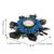 Mor Pankh with Blue Flowers Handcrafted Decorative Tea Light Holder