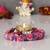 Pink and Purple Floral Handcrafted Round Tea Light Holder