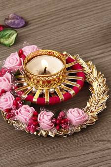 Designer Handcrafted Floral Tea Light Holder