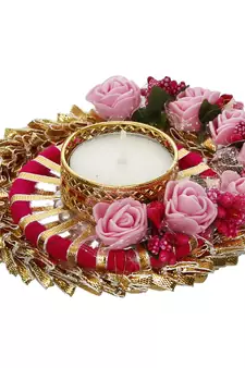 Designer Handcrafted Floral Tea Light Holder