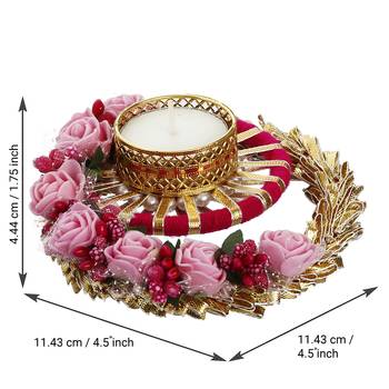 Designer Handcrafted Floral Tea Light Holder 5