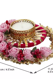 Designer Handcrafted Floral Tea Light Holder