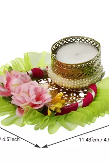 Designer Handcrafted Floral Tea Light Holder