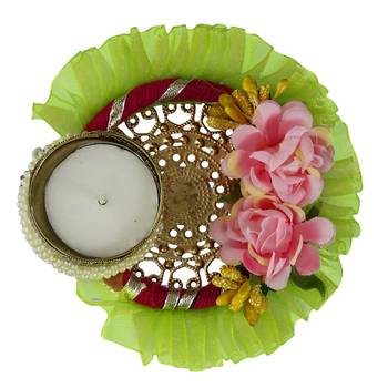 Designer Handcrafted Floral Tea Light Holder 6